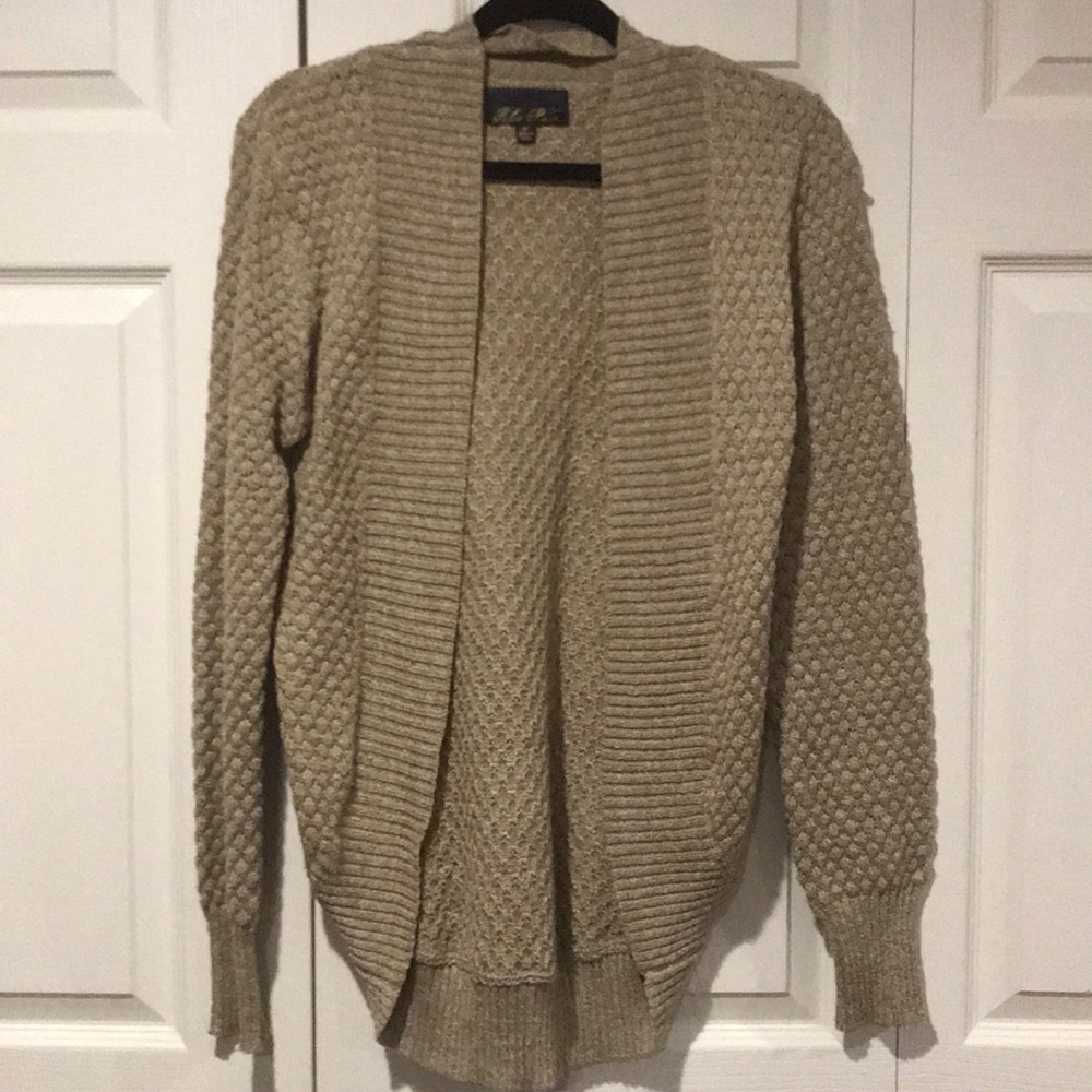 Tan cardigan
